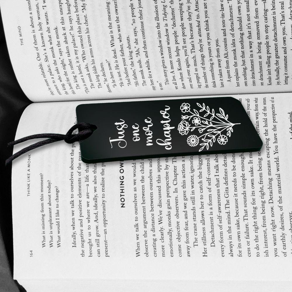 One More Chapter Acrylic Bookmark - Harkak Creative