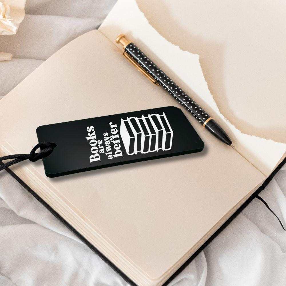 One More Chapter Acrylic Bookmark - Harkak Creative