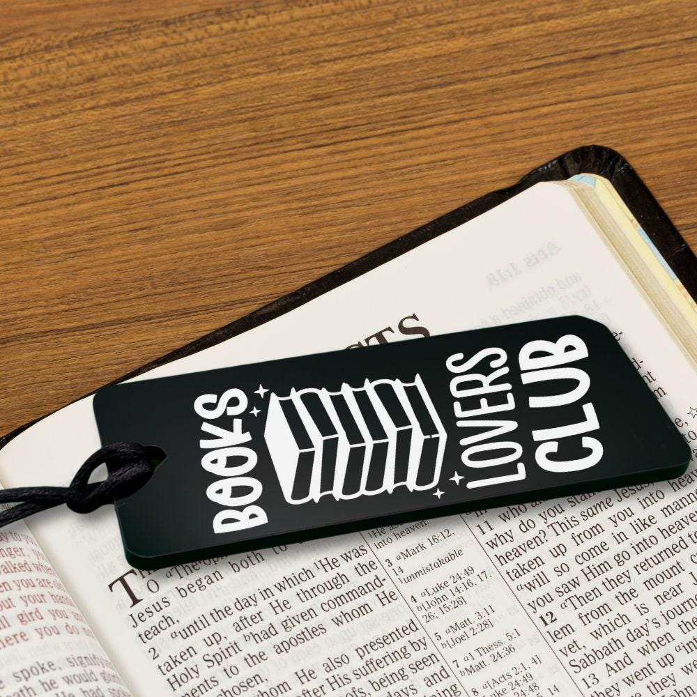 One More Chapter Acrylic Bookmark - Harkak Creative