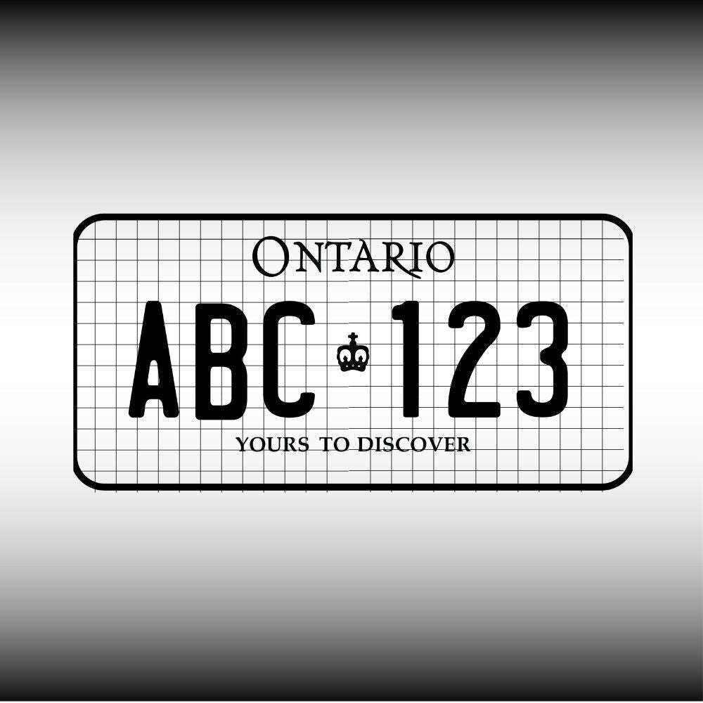 Ontario License Plate File - Harkak Creative