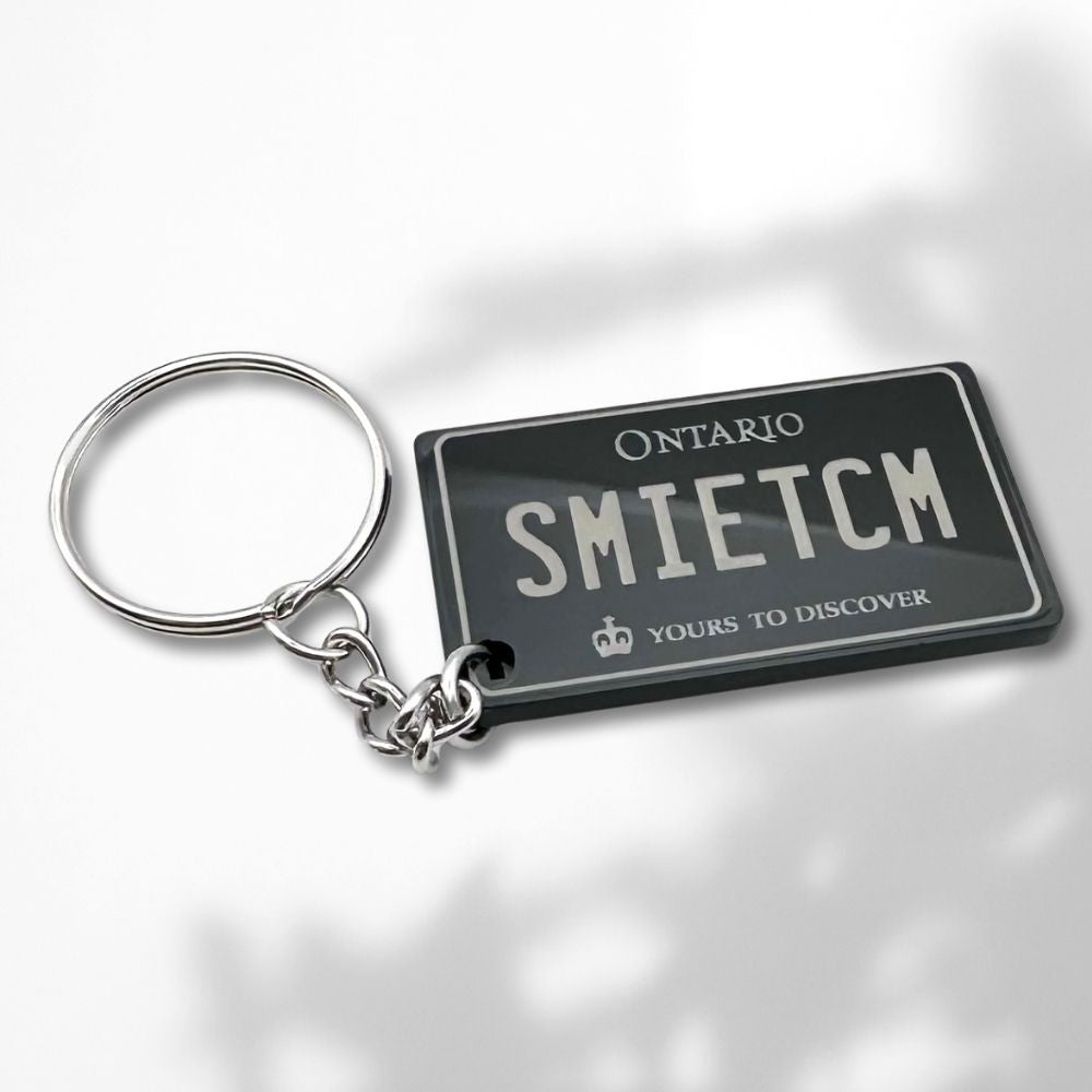 Ontario License plate keychain souvenir tags - Harkak Creative