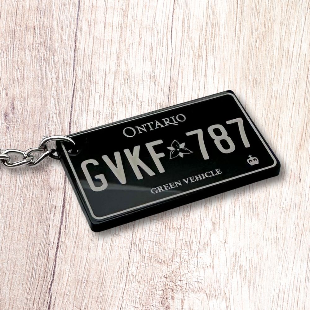 Ontario License plate keychain souvenir tags - Harkak Creative