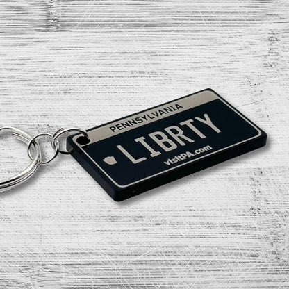 Pennsylvania License plate keychain souvenir tags - Harkak Creative