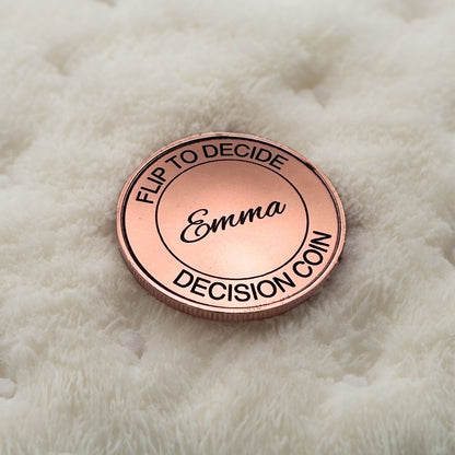 Personalized Decision Flip Coin - Harkak Creative