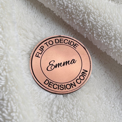 Personalized Decision Flip Coin - Harkak Creative