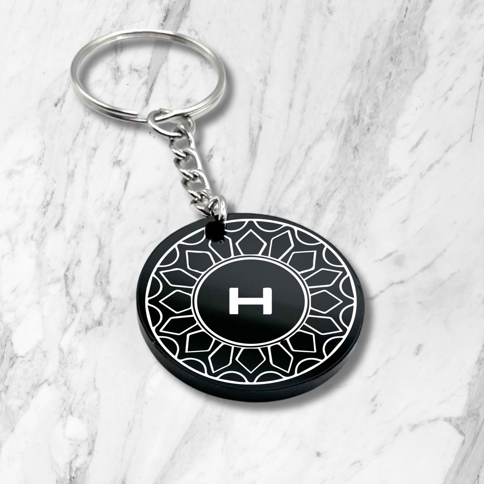 Personalized Initial Keychains: Custom Letter Charms - Harkak Creative