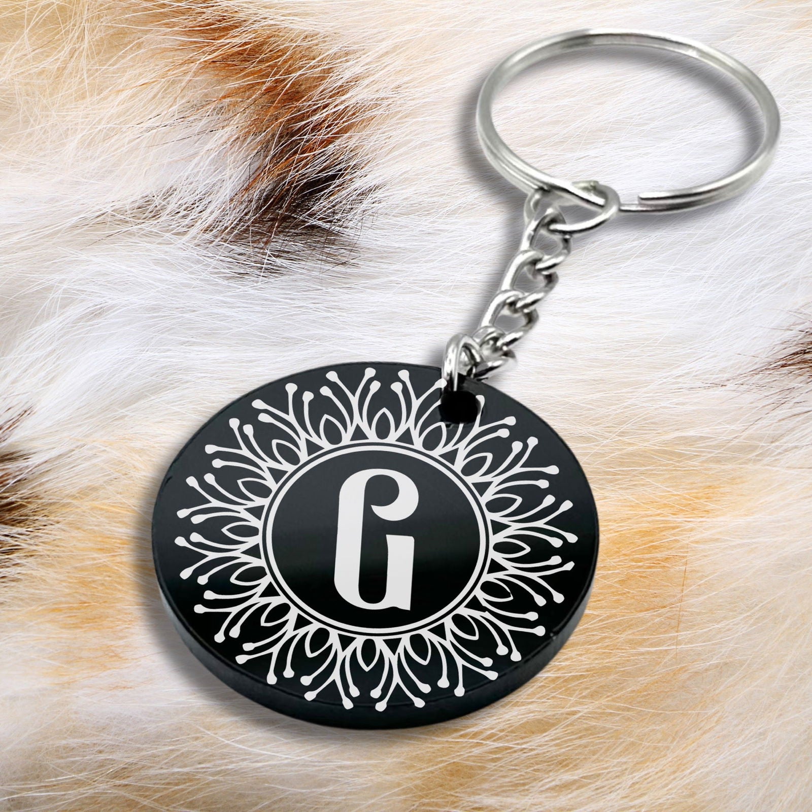 Personalized Initial Keychains: Custom Letter Charms - Harkak Creative