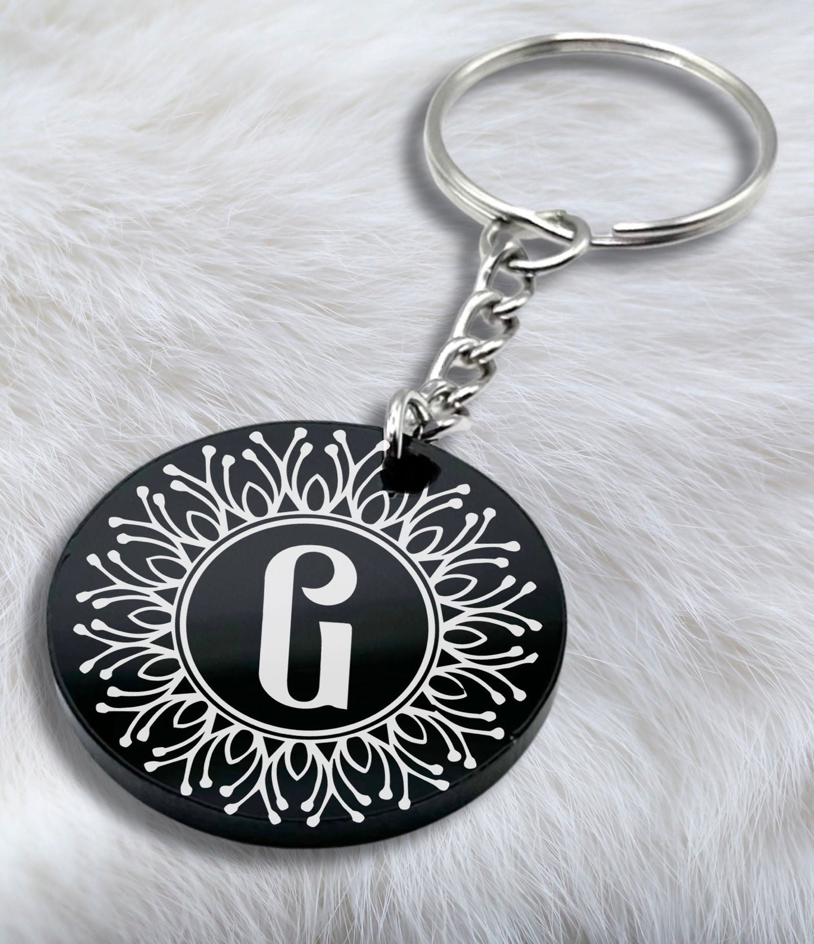 Personalized Initial Keychains: Custom Letter Charms - Harkak Creative