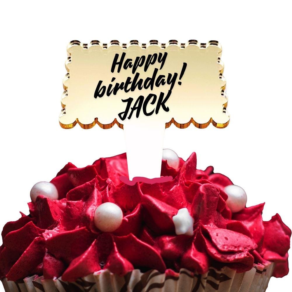 Personalized Sweet 16 Cake Topper - Harkak Creative