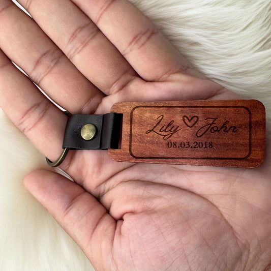 Personalized Wooden Keychain - Harkak Creative