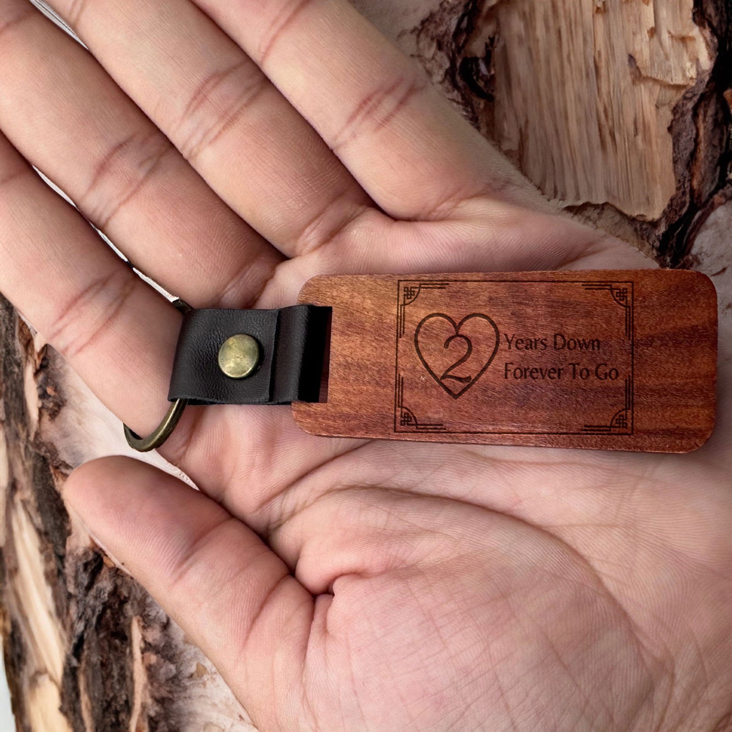 Personalized Wooden Keychain - Harkak Creative