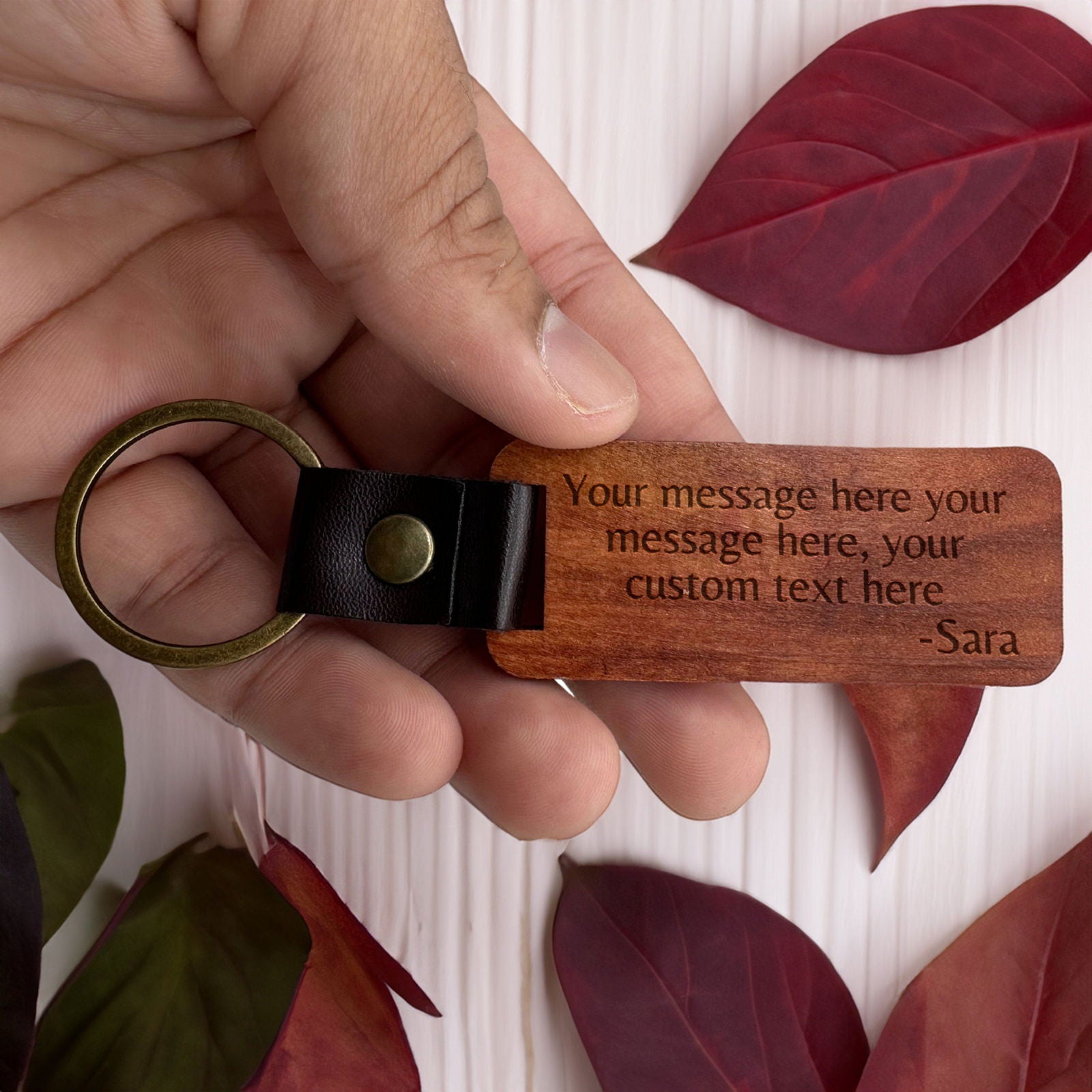 Personalized couples keychains - Harkak Creative