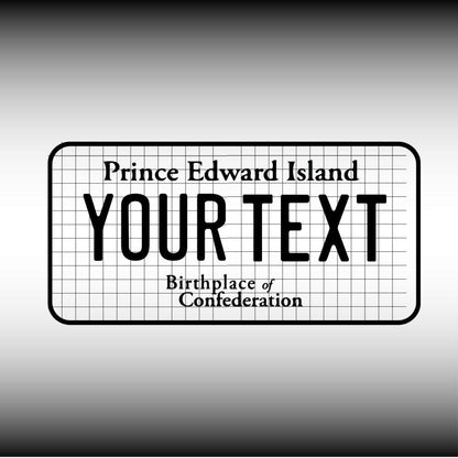 Prince Edward Island License Plate File - Harkak Creative