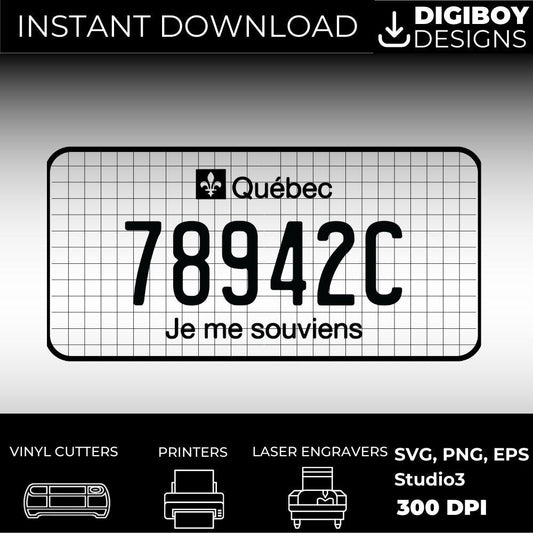 Quebec License Plate File - Harkak Creative