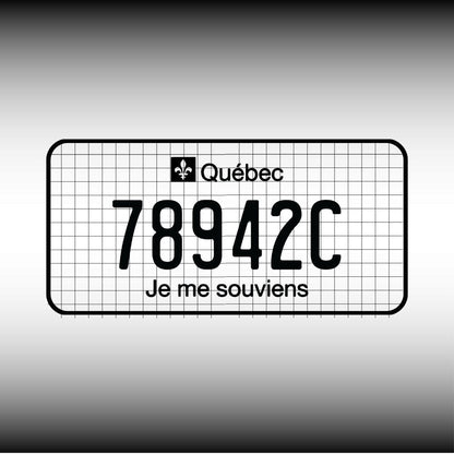 Quebec License Plate File - Harkak Creative