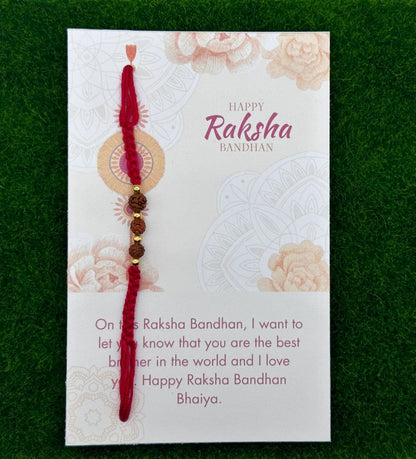 Rudraksha Rakhi - Harkak Creative