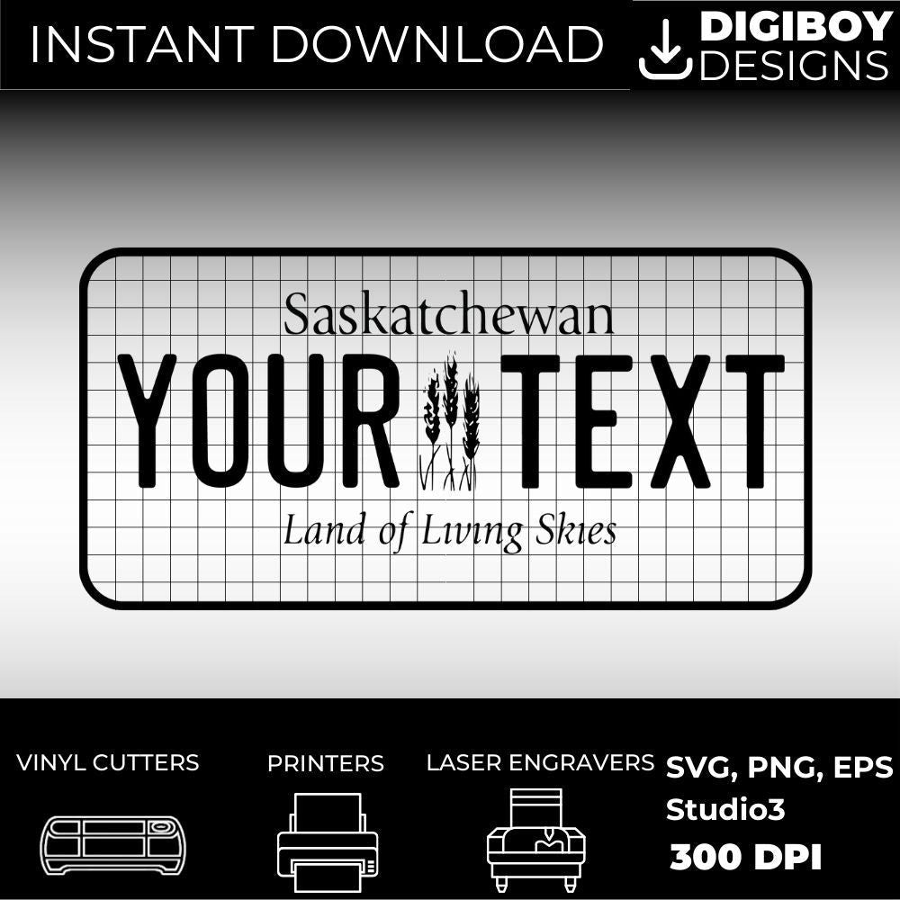 Saskatchewan License Plate File - Harkak Creative