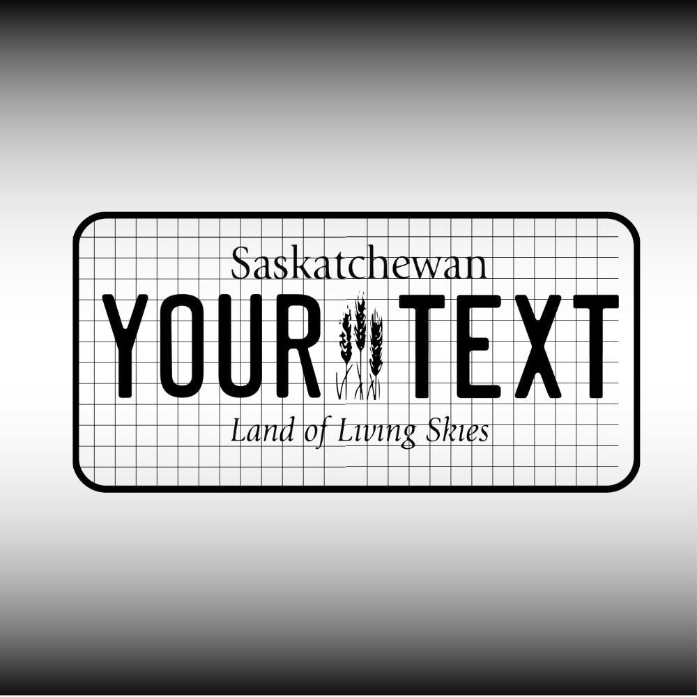 Saskatchewan License Plate File - Harkak Creative