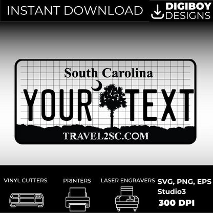 South Carolina License Plate File - Harkak Creative