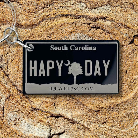 South Carolina License plate keychain souvenir tags - Harkak Creative