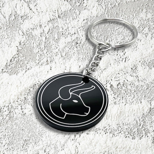 Taurus - Zodiac Sign Keychain - Harkak Creative