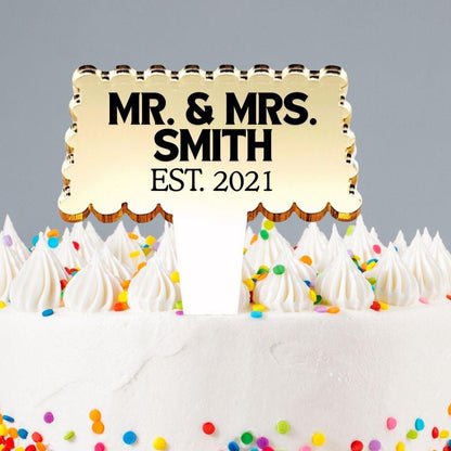 Unique Cake Topper For Anniversary - Harkak Creative