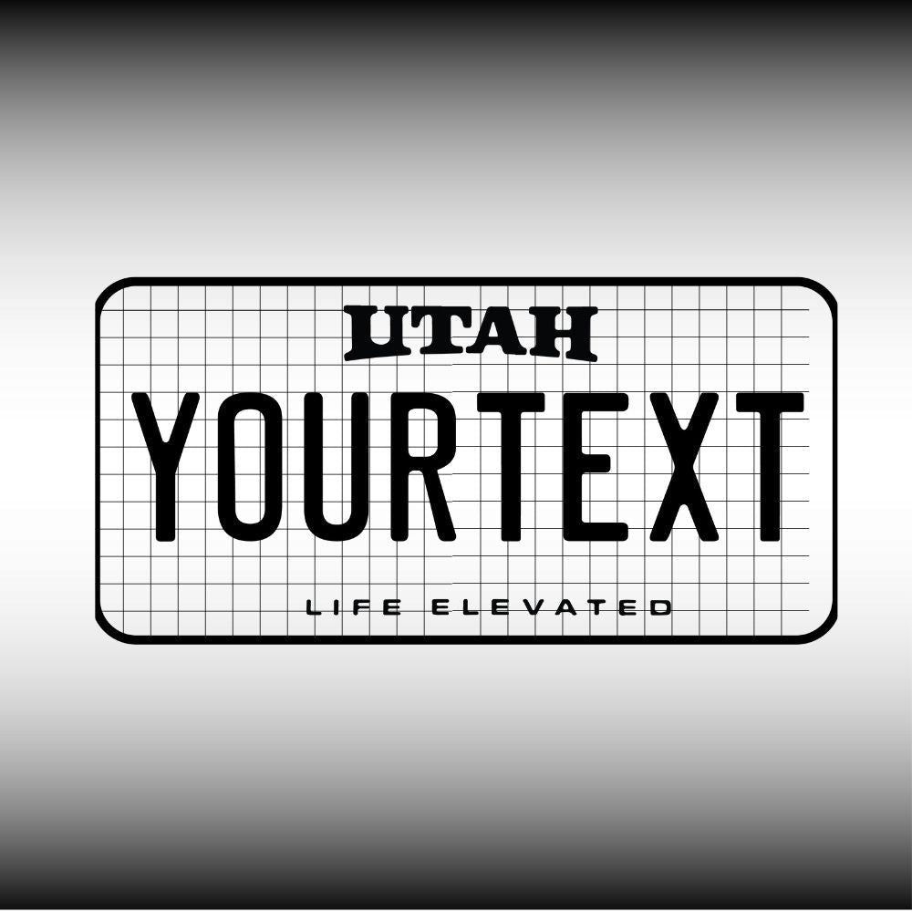 Utah License Plate File - Harkak Creative