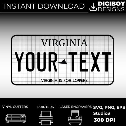 Virginia License Plate File - Harkak Creative