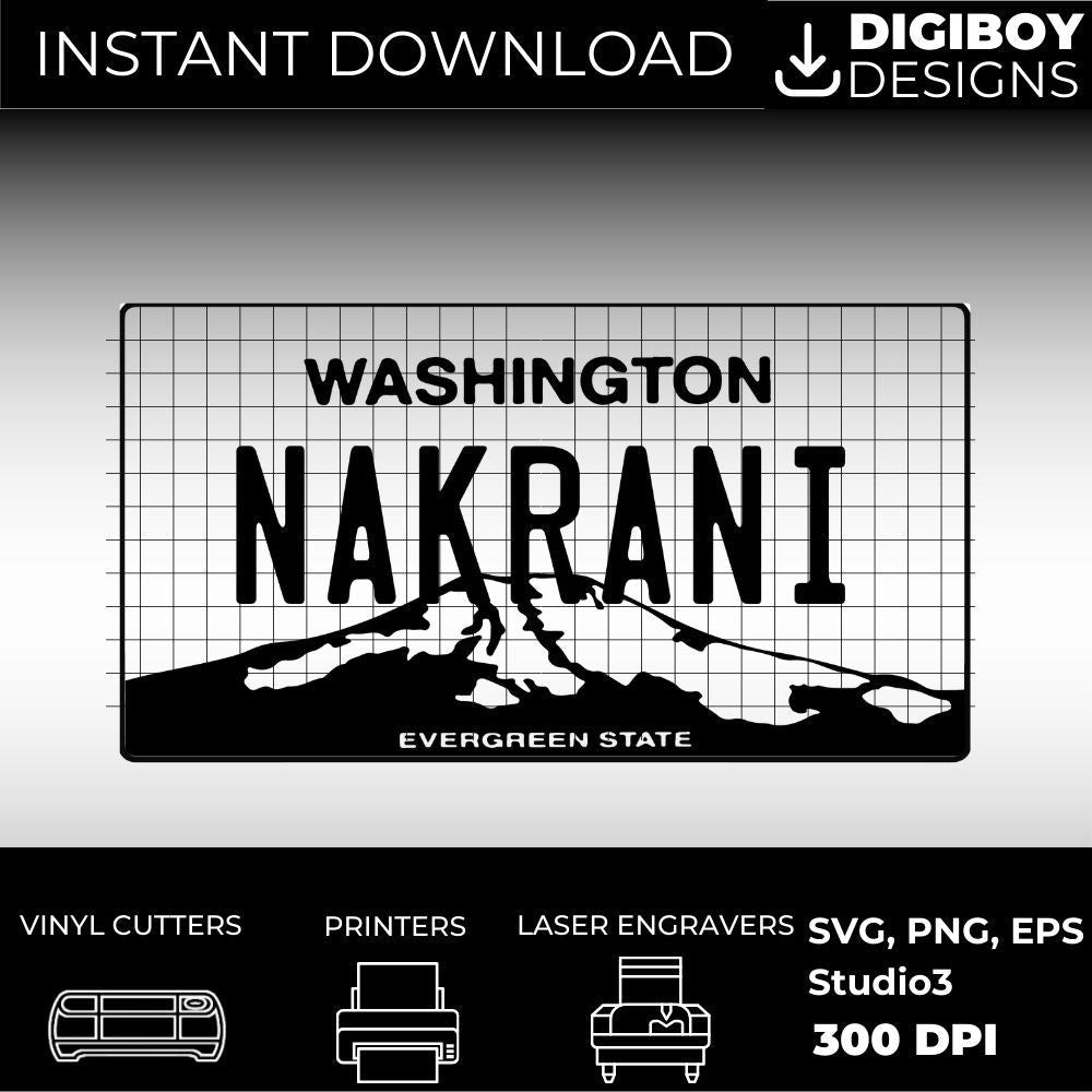 Washington License Plate File - Harkak Creative