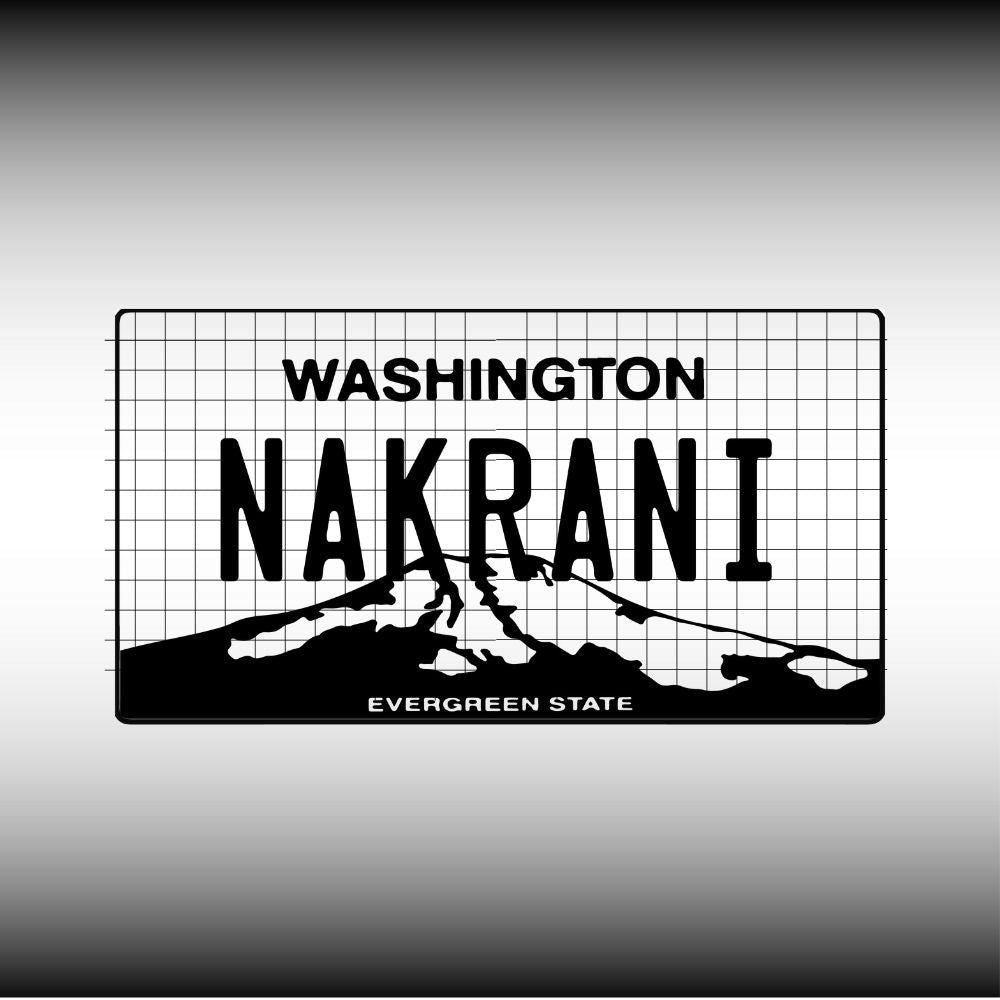 Washington License Plate File - Harkak Creative