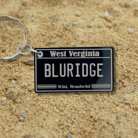 West Virginia License plate keychain souvenir tags - Harkak Creative