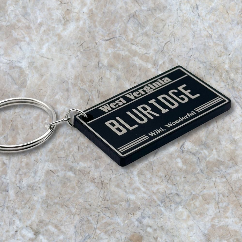 West Virginia License plate keychain souvenir tags - Harkak Creative