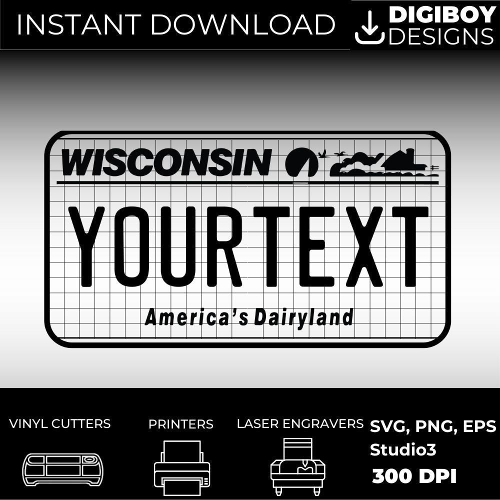 Wisconsin License Plate File - Harkak Creative