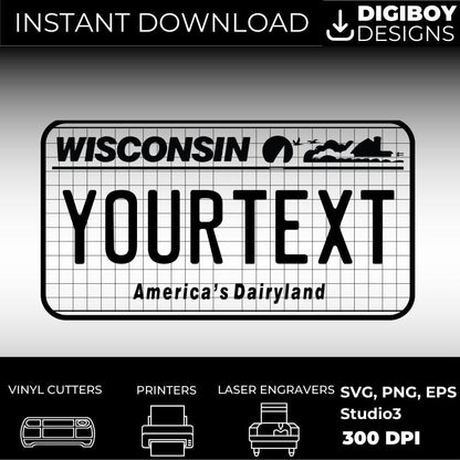 Wisconsin License Plate File - Harkak Creative