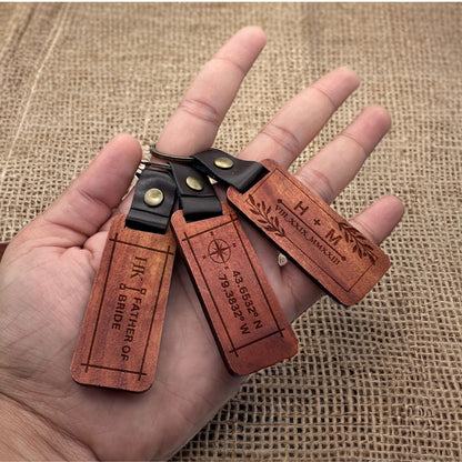 Wooden personalized keychain - Harkak Creative