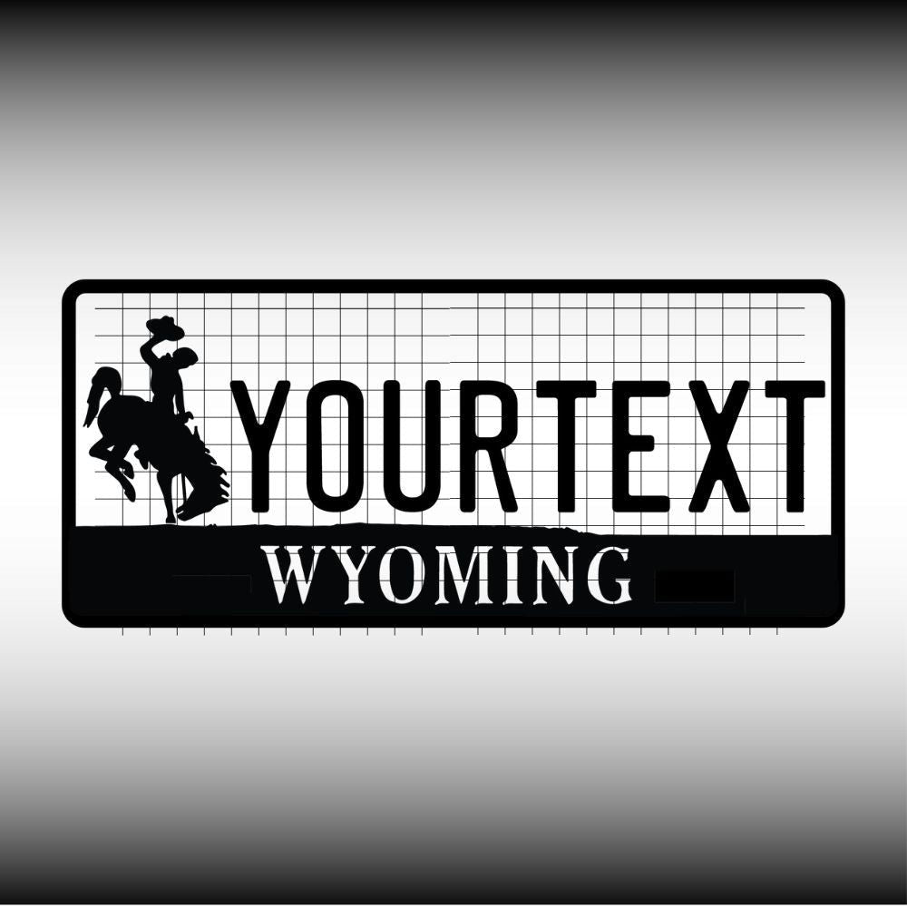 Wyoming License Plate File - Harkak Creative