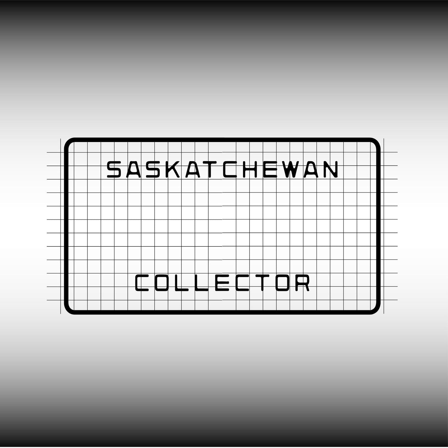 Saskatchewan Collectors SK Canada Blank License Plate Inspired Downloadable Printable High-Quality 300dpi Project svg, Cricut, Silhouette