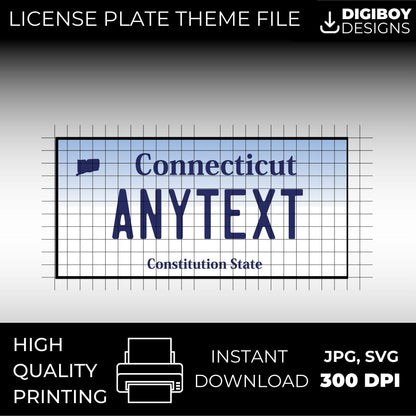 Connecticut USA License Plate File