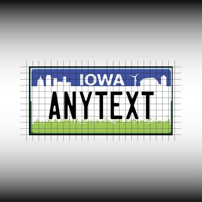 Iowa USA License Plate File