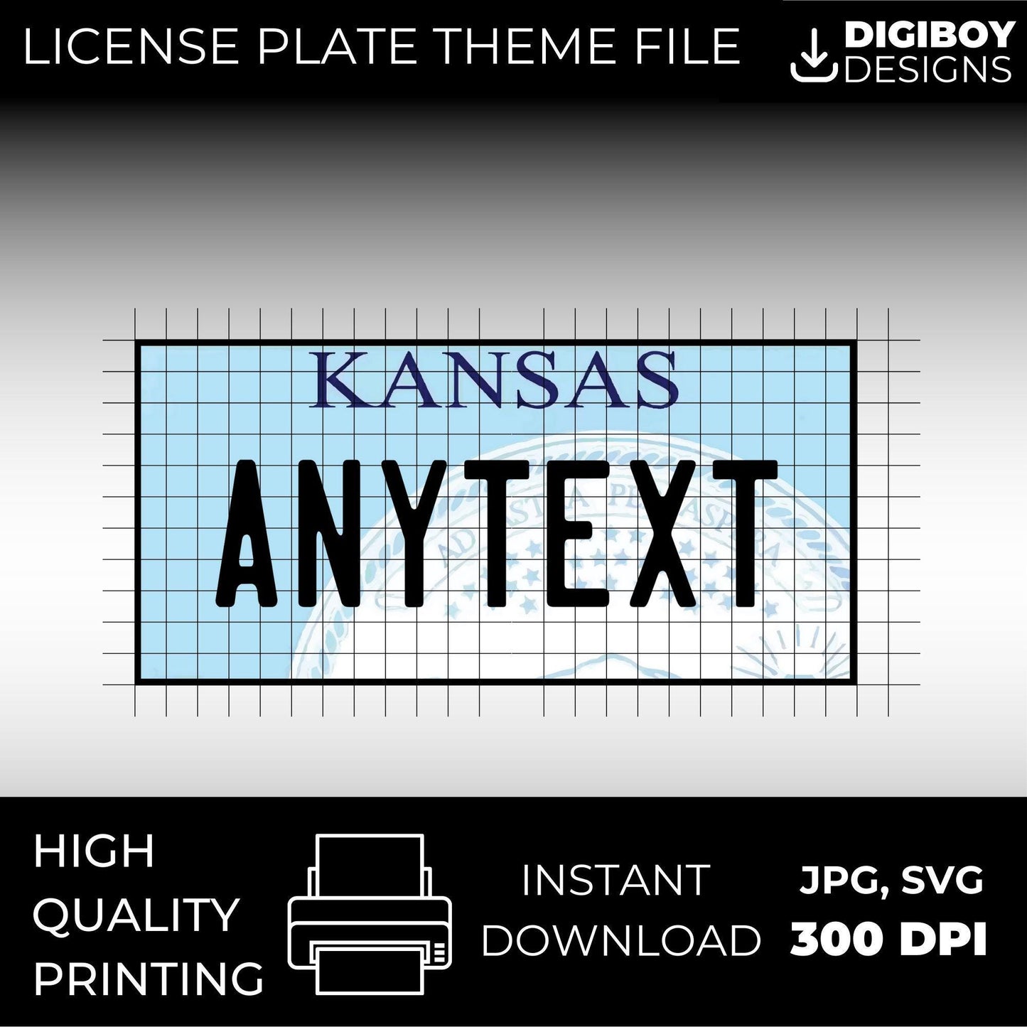 Kansas USA License Plate File