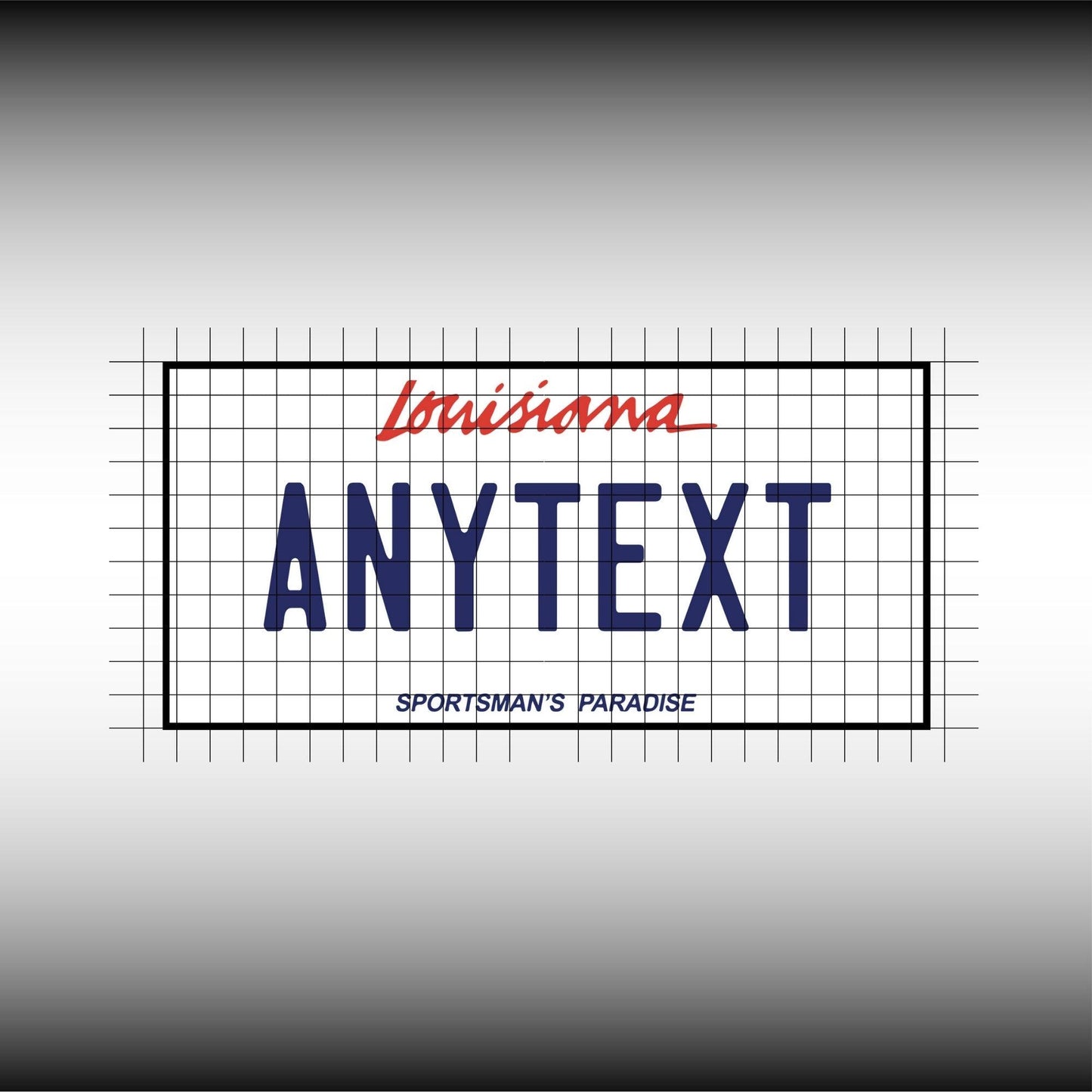 Louisiana USA License Plate File