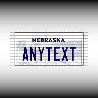 Nebraska USA License Plate File