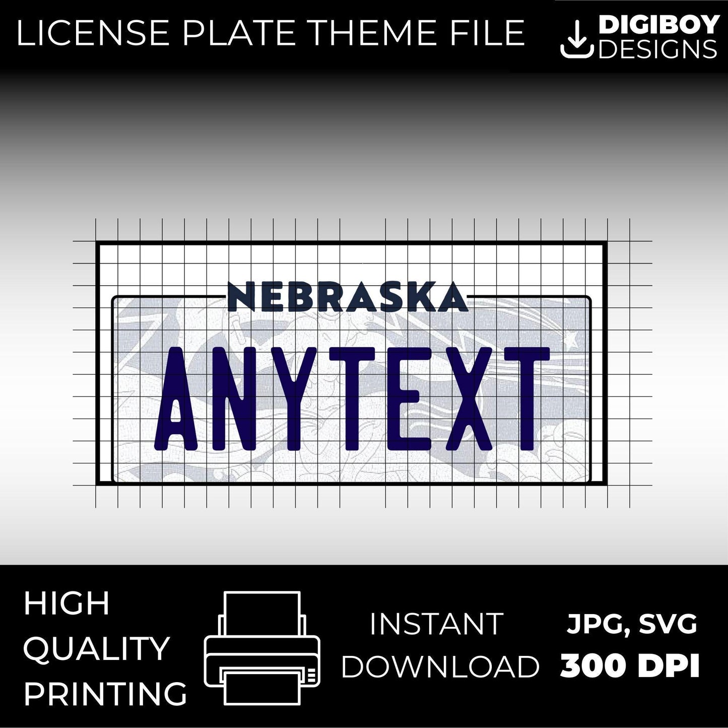 Nebraska USA License Plate File