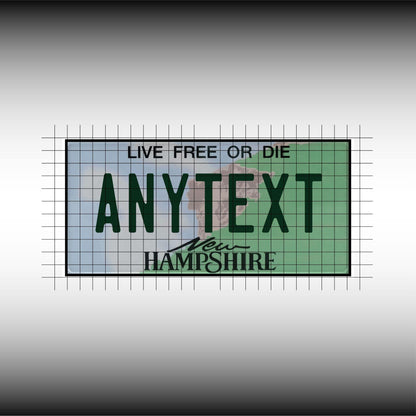 New Hampshire USA License Plate File