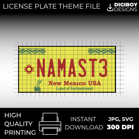 New Mexico USA License Plate File