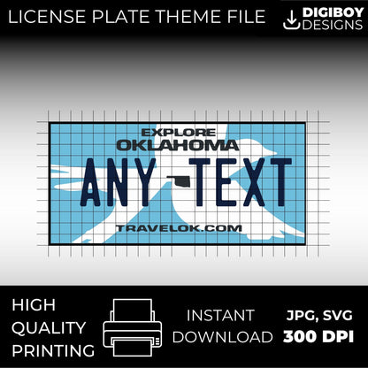 Oklahoma USA License Plate File