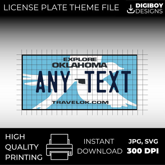 Oklahoma USA License Plate File