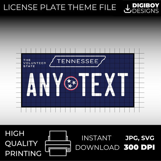 Tennessee USA License Plate File