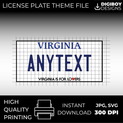 Virginia USA License Plate File