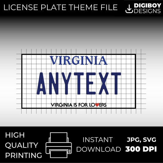 Virginia USA License Plate File